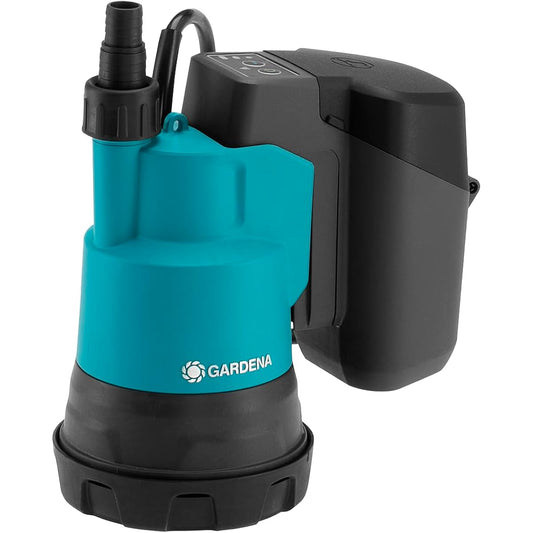 GARDENA Rechargeable Submersible Pump (For Fresh Water/Body Only) 2000/2 Clear 18V P4Asolo (Compatible with Power for All Alliance 18V Battery System) 14600-56
