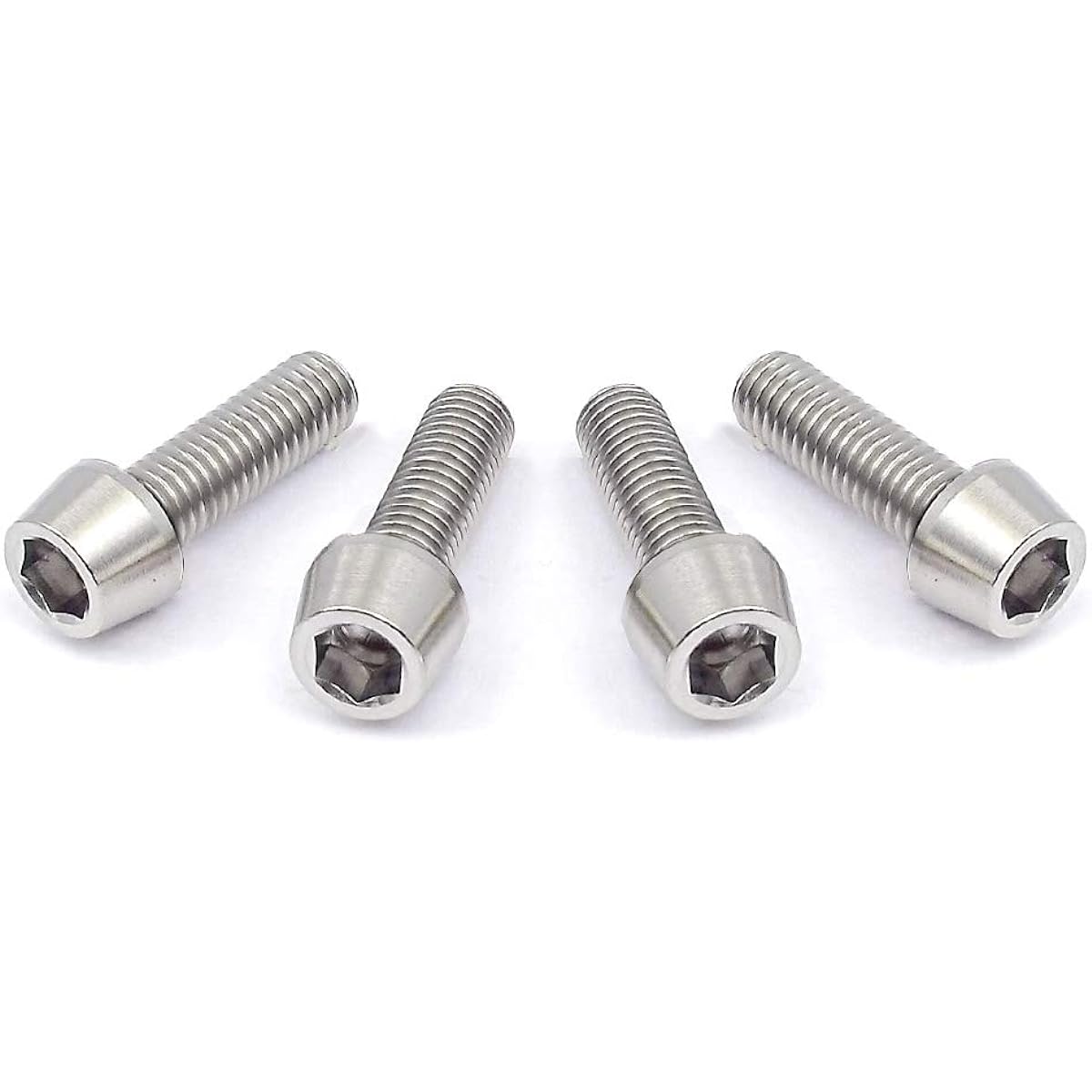 EGWORKS EGWORKS High Strength 64 Titanium Bolt ULTRA-Ti M5/16mm for Stem (No Washer) Set of 4 TIST-16N4-NW00