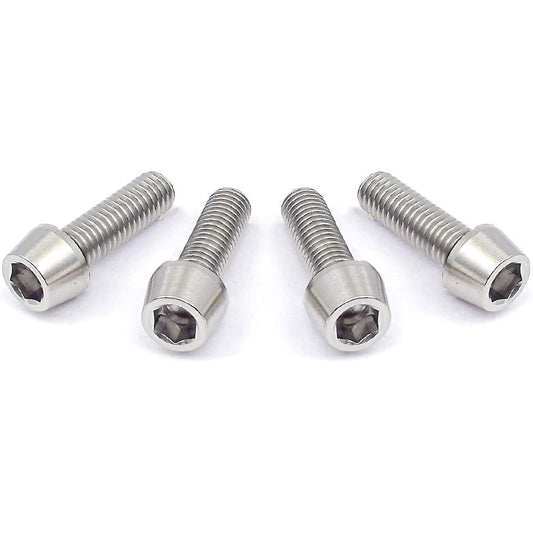 EGWORKS EGWORKS High Strength 64 Titanium Bolt ULTRA-Ti M5/16mm for Stem (No Washer) Set of 4 TIST-16N4-NW00