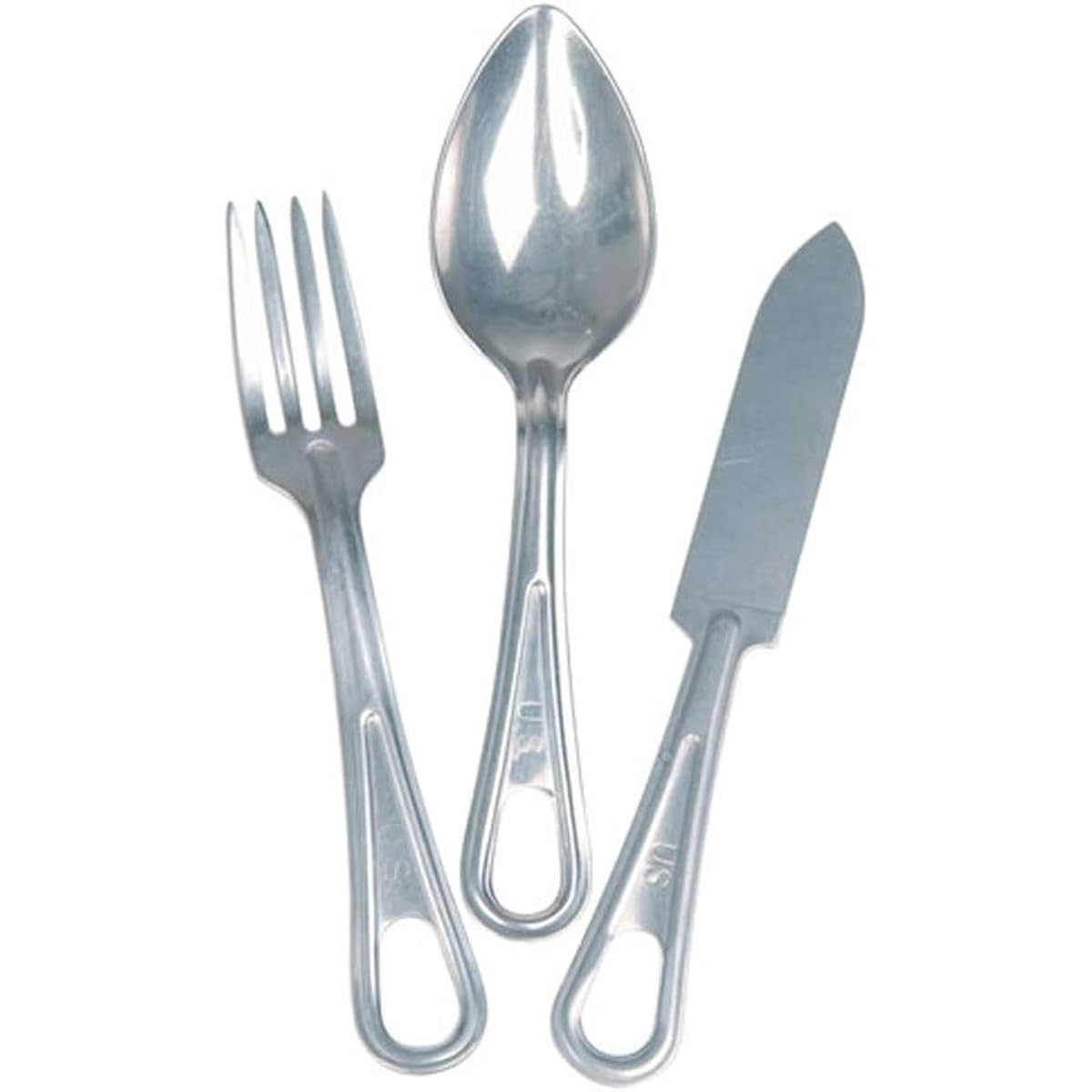 MIL-TEC US Army Cutlery Stainless Steel Knife Fork Spoon