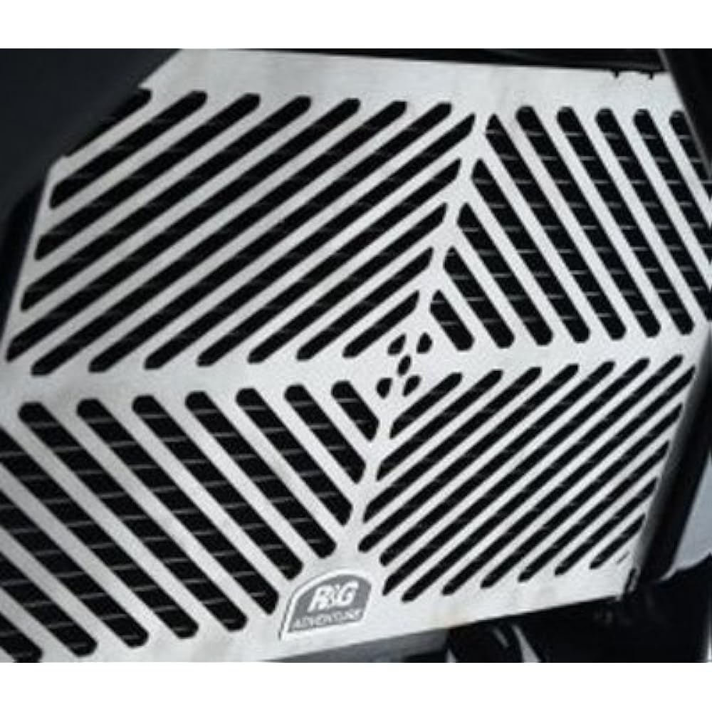 R&G Stainless Steel Oil Cooler Guard Silver RSV4 RR(15-), RSV4 RF(15-), V4 Tuono 1100(15-) RG-SCG0007SS