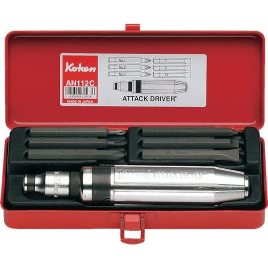 Koken 1/2(12.7mm)SQ. Attack Driver Set 8 pieces AN112C 8Pcs