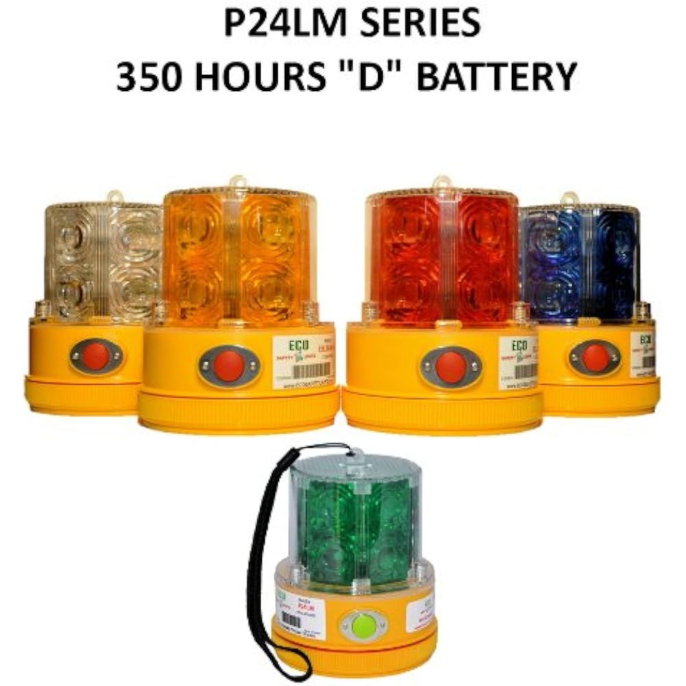 P24LM 24 LED Amber Portable Safety Light Personal Danger Warning Light Amber