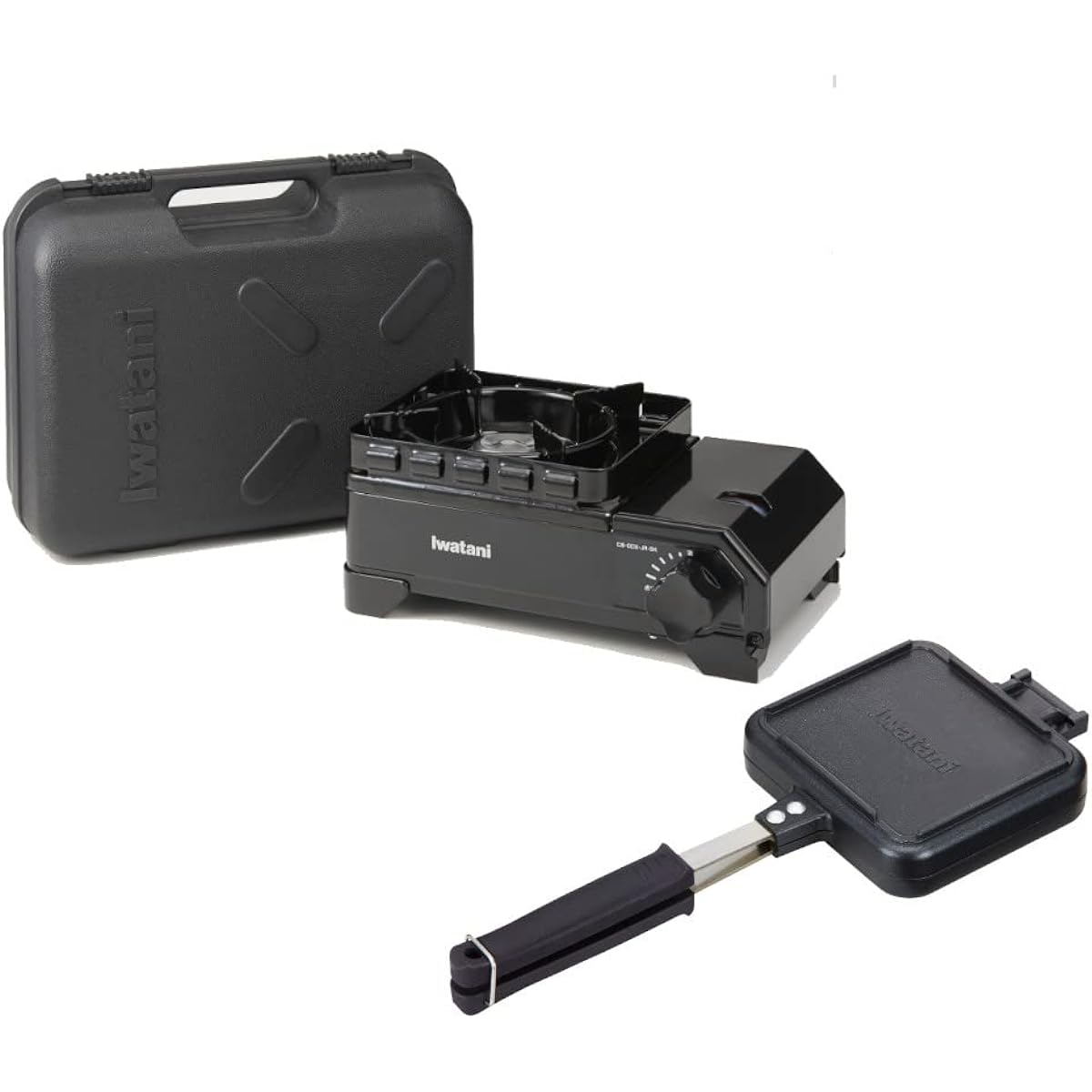 mos-mart Cassette Fu Toughmaru Junior Black Summary Set (stove + hot sand grill, 2-piece set)
