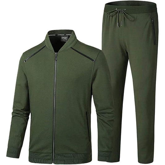 [MASVIS] Jersey Men's Top and Bottom Set, Large Size Sportswear, Training Wear, High Quality, Thin, Running Wear, Stand Collar, Stand Up Collar, Setup, Sweatshirts, Spring, Autumn, Athletic Wear