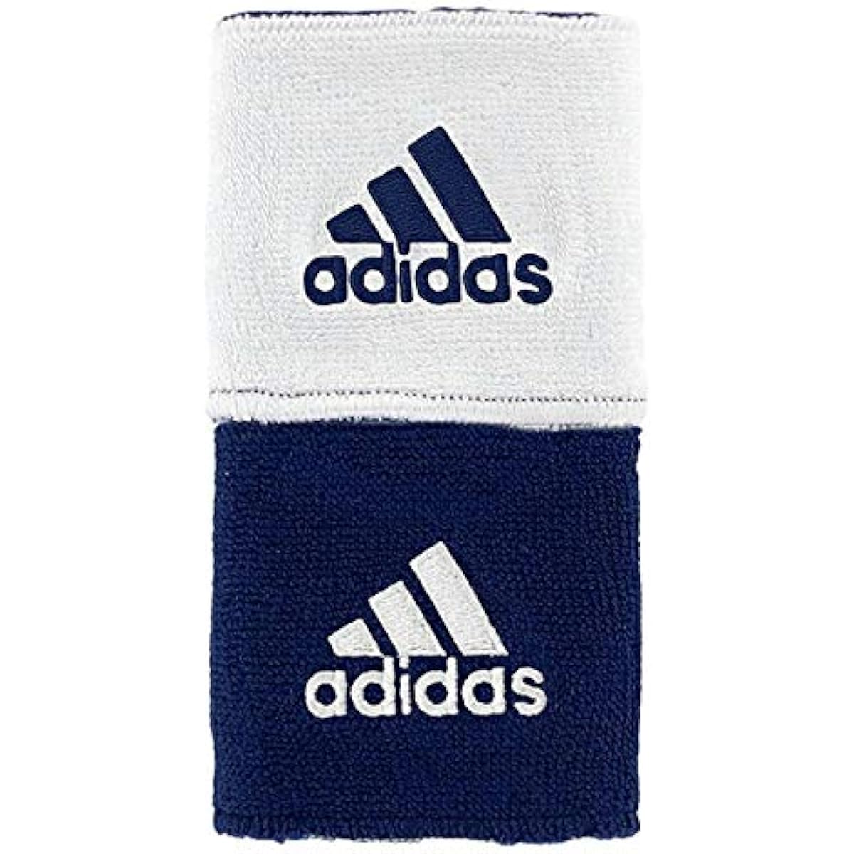 [Adidas] Wristband Set of 2 Interval Reversible Wristbands (Navy/White) [Parallel Import]