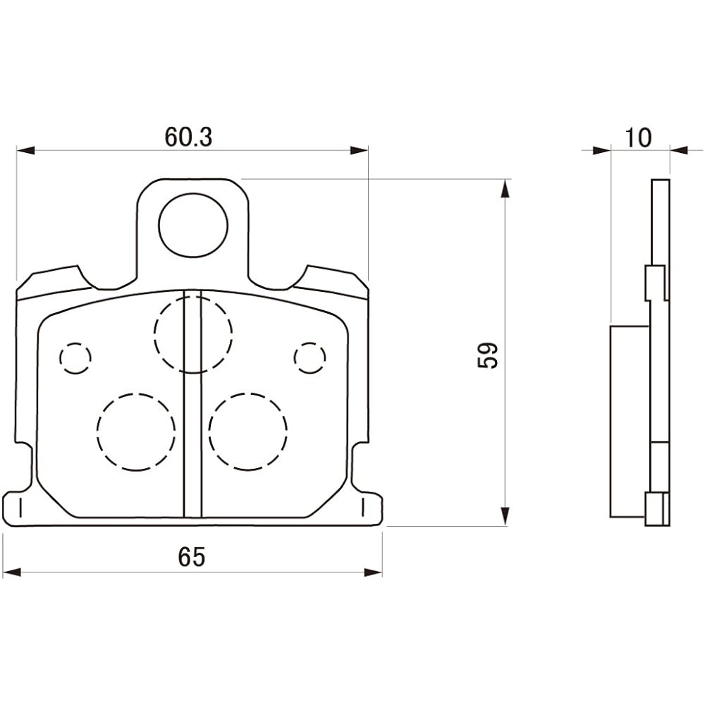 Daytona Motorcycle Brake Pad Red Pad (Semi Metal Pad) XJ400(80) XJ400D/S(81) RZ350(81) RZ250(80-82) etc. Front 79805 Thread No.:21
