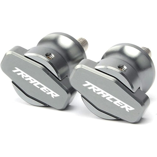 DEMUR 6mm Motorcycle CNC Swingarm Spool Stand Screw Slider For Yamaha Tracer900 GT Tracer 900 700 GT Tracer700 MT09 MT07 2016-2021 Swingarm Slider Spool (Size: Titanium)