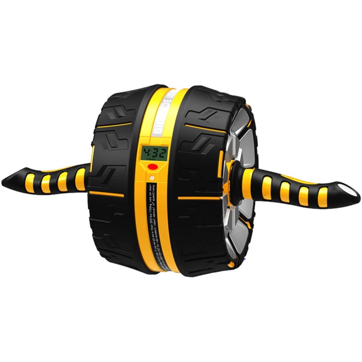 Azumi Shoji Strongest Digital Ab Carver "Abdominal Wheel" Overwhelming Presence Abdominal Roller Equipped with Digital Counter Auto Return Function Abdominal Wheel Motion Range of 2m or More Calorie Time Countermeasurement Japanese Instruction Manual Kne