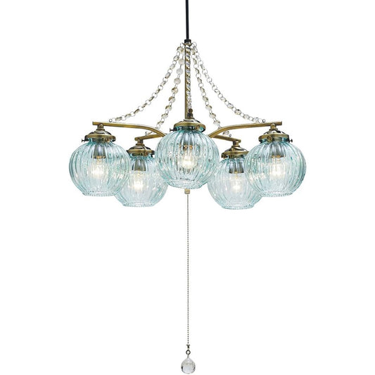 INTERFORM INC. Pendant Light Lipri5 [Lipuri 5] BL Blue Applicable tatami size: 6 tatami to 8 tatami LT-9555BL LT-9555BL