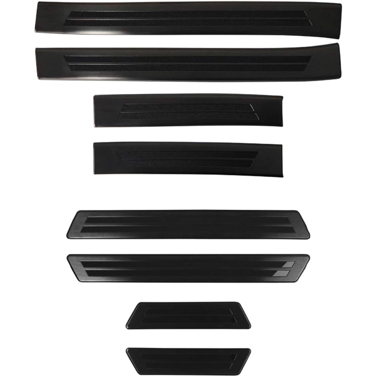 Samurai Produce Mazda MAZDA3 BP Series Exclusive Scuff Plate Side Step Outside & Inside Front Rear Set 8P Black Hairline