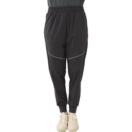 [JANJAM] Large Size Women's Jogger Pants, Long Length, Elastic Waist, Clover Reflective Material, Sportswear Bottoms