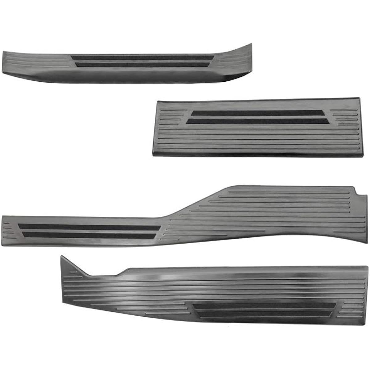 SAMURAI PRODUCED HONDA N-VAN Exclusive Scuff Plate Side Step Inside Non-Slip Front Rear Set 4P Black Hairline
