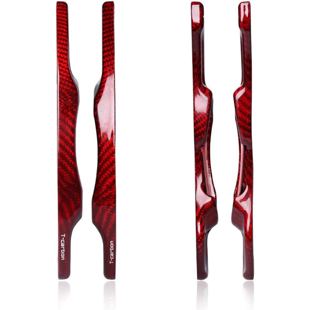 Subaru Paddle Shift Cover Shift Paddle Extension Real Carbon Paddle Shift Cover Paddle Shift Extension Legacy WRX Revogue Impreza Forester XV BRZ 86 ZN6 BRZ ZC6 (Red)