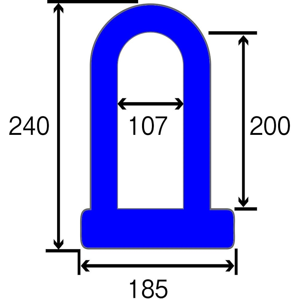 YAMAHA Bike Lock TOUGH LOCK YL-04 Shackle Lock Black Q5K-YSK-107-T11