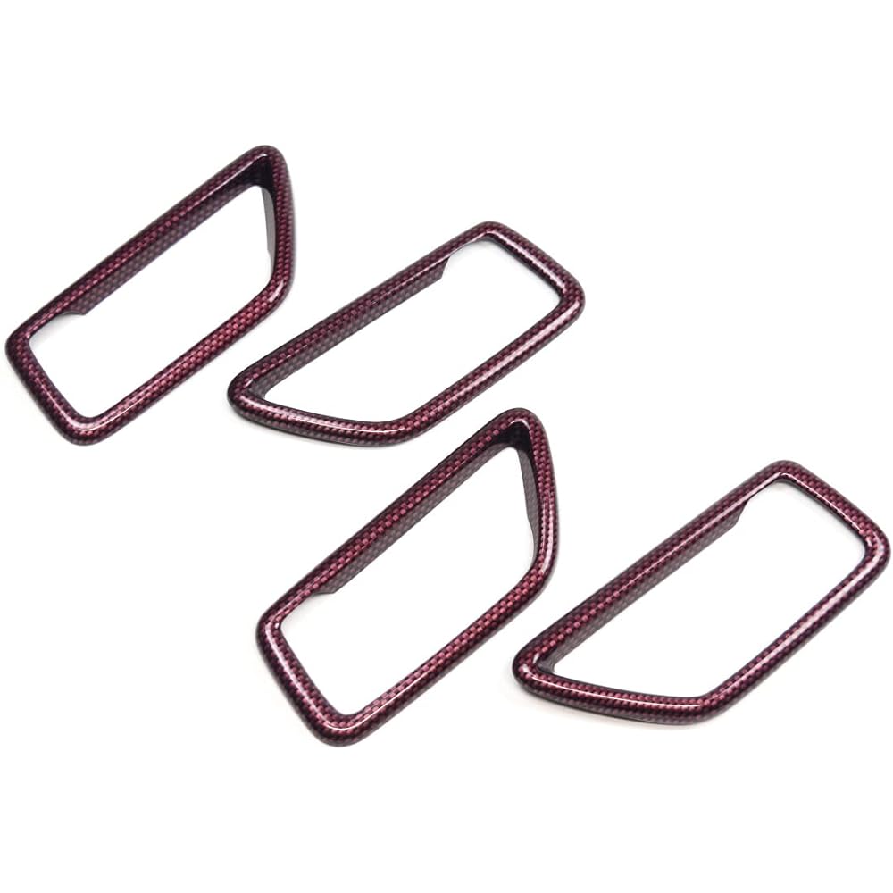 SecondStage Suzuki Swift Sport ZC33S Swift Door Bezel Panel Red Carbon Style S038D1R