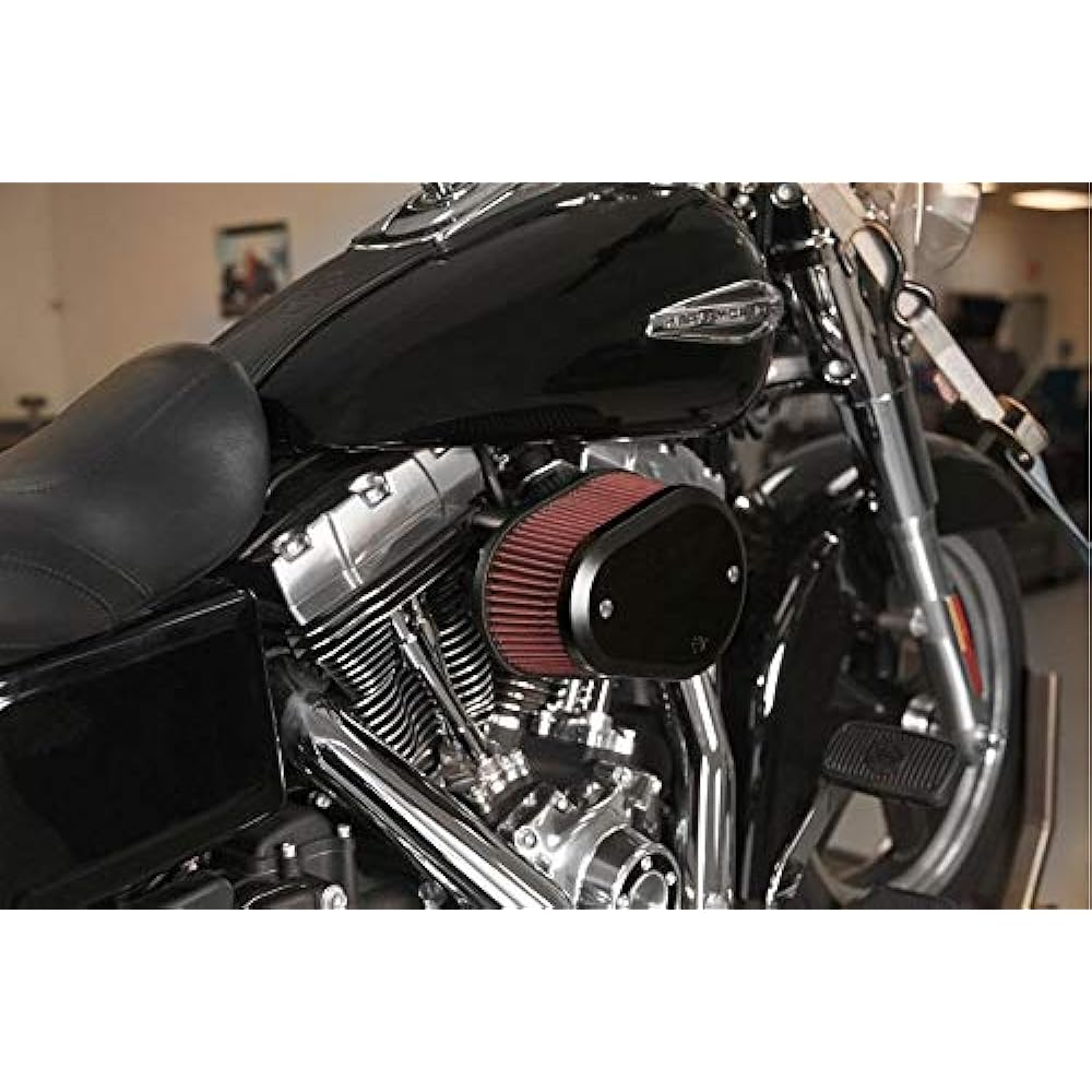 K&N Intake Kit, FLARE Black, SOFTAIL 01-15/DYNA 04-17/TOURING (99-07)