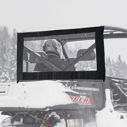 QYMOTO UTV Rear Dust Panel for Polaris Polaris Ranger XP 1000 900 / Crew Waterproof Dustproof Ranger Rear Windshield 2017-2023