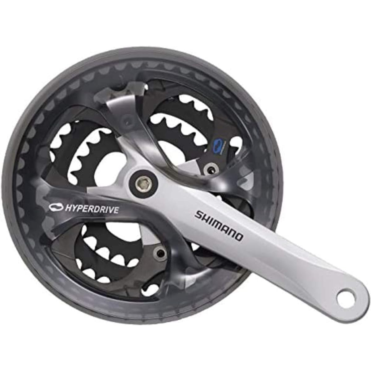 SHIMANO Front Chainwheel (MTB) FC-M361-L Black 48X38X28T 170mm 8S/7S with chain guard Compatible with chain case Compatible BB Square shaft 122.5mm (LL123) EFCM361C888CL ACERA