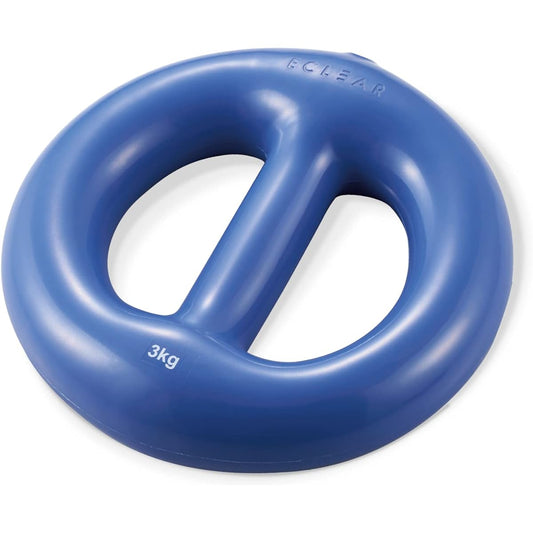 ELECOM Soft Ring Dumbbell Ekuria Sports Muscle Training 2kg/3kg Shock Absorption Sand Weight Two Handed Kettlebell Plate