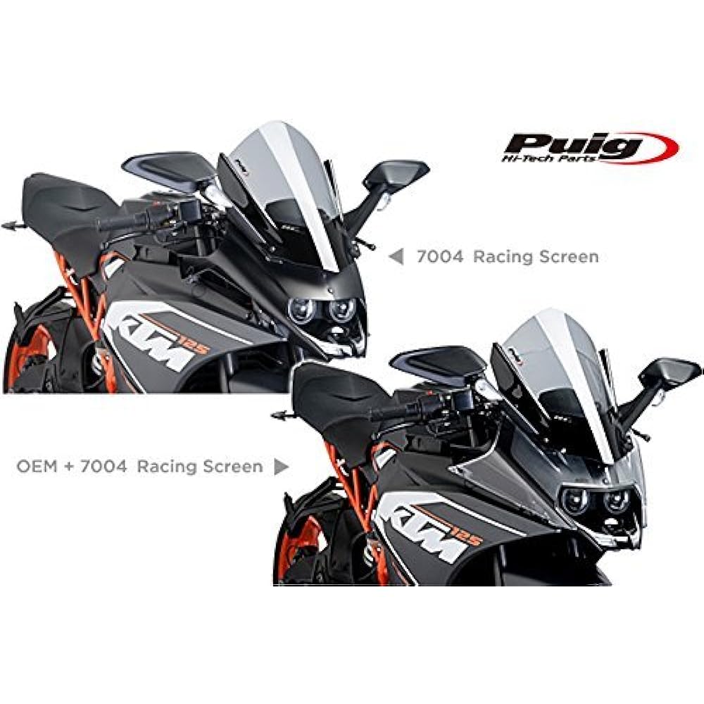 Puig 7004H RACING SCREEN [SMOKE] KTM RC390/200/125 (14-15) Puig Screen Cowl Motorcycle Bike Parts
