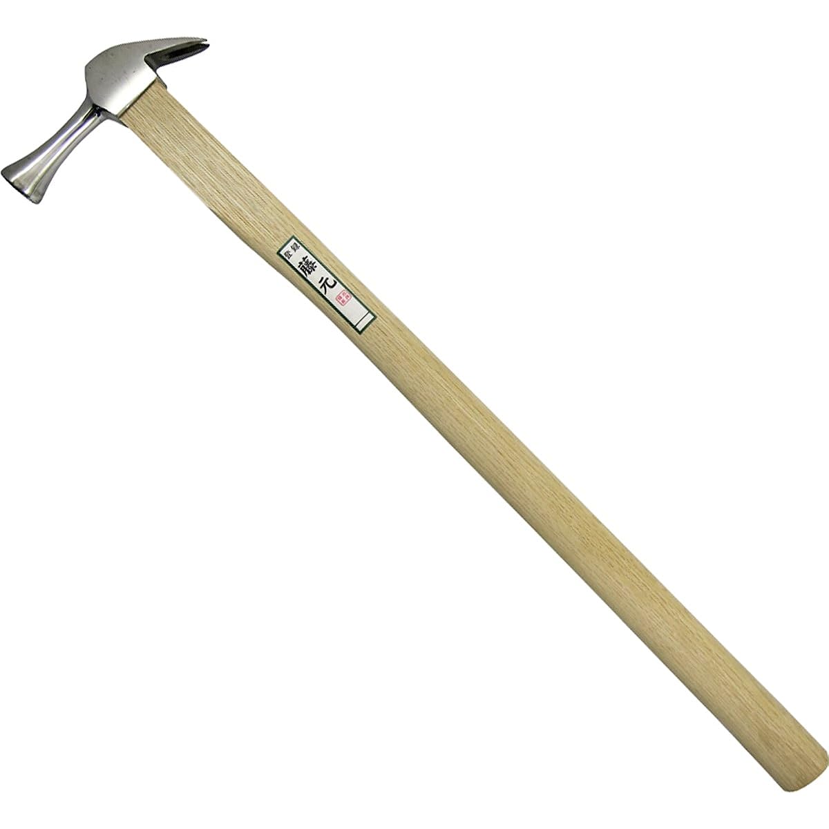 KONYO Fujimoto Temporary Frame Hammer, Stainless Steel, Small, with Stopper, Made of Oak Wood, 2 Shaku Handle