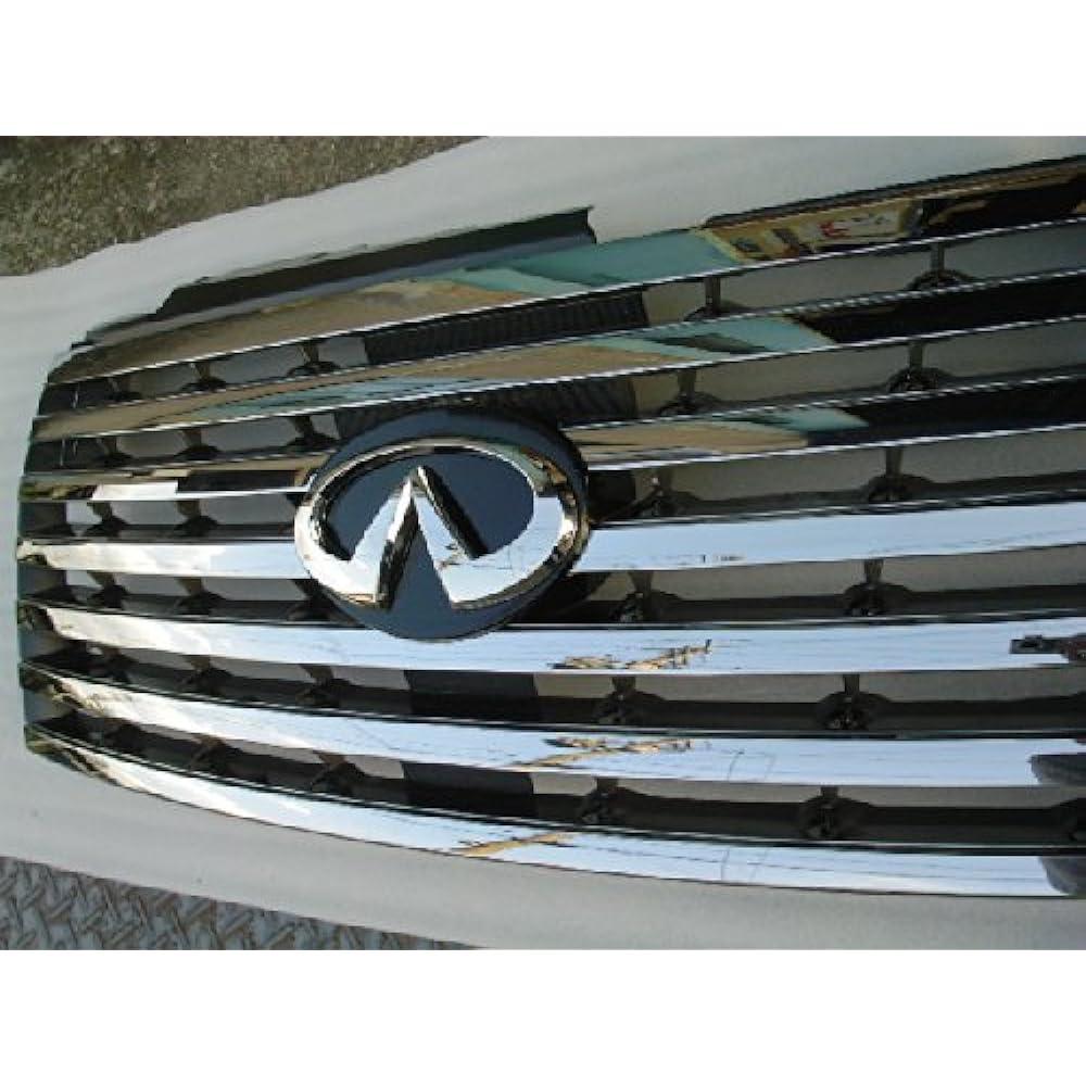 INFINITI [Genuinely imported front grill emblem with pedestal] Easy installation, no processing required AMS Nissan Elgrand E51 Mid-term Highway Star EXP emblem grill mount 1N04190