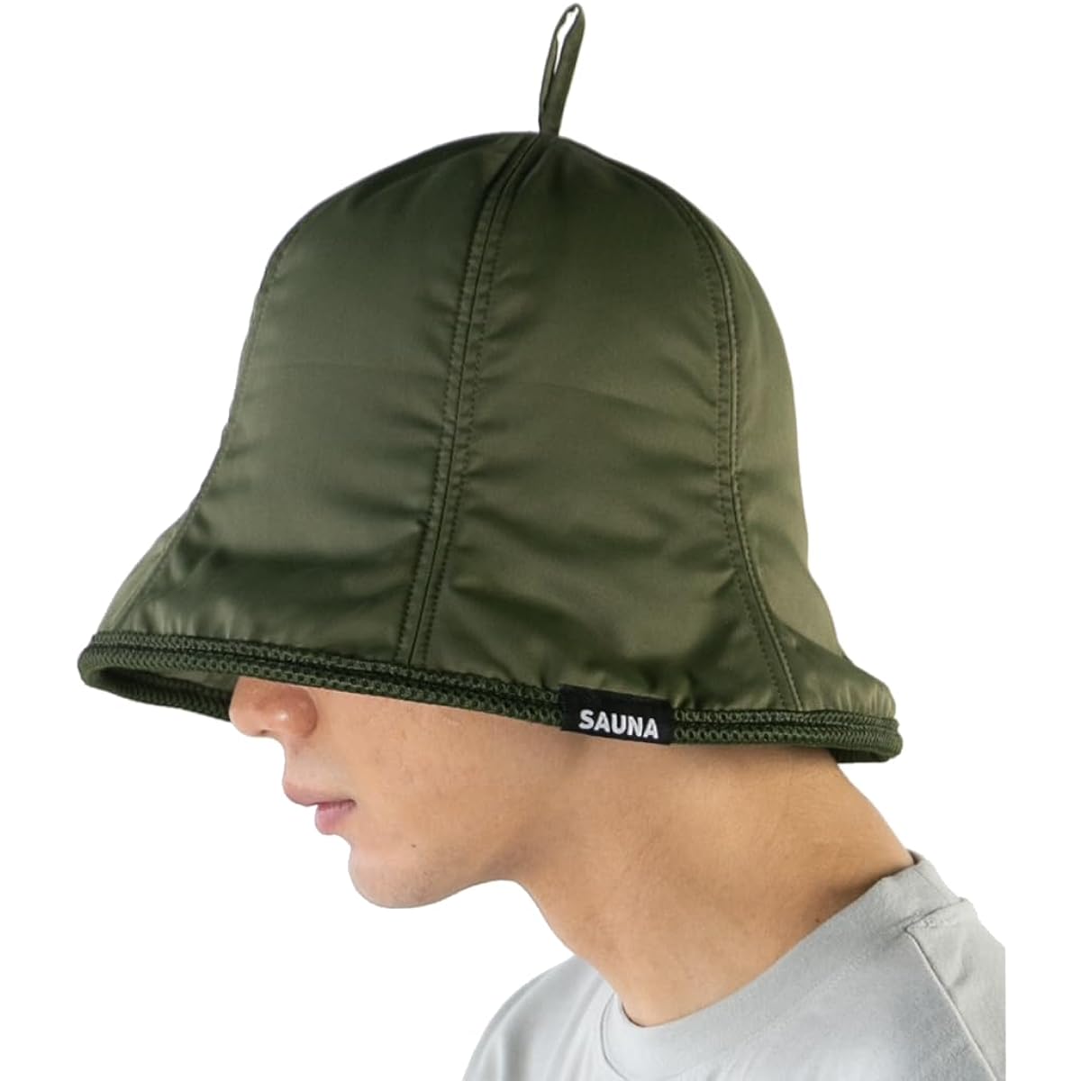 [14+ ICHIYON PLUS] Sauna Hat Men's Nylon Large Sauna Hat Women's Hand Wash with Bag Cute Deep Large Size Large Quick Dry Water Repellent 103280