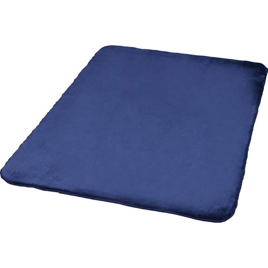 Iris Plaza Washable Memory Foam Rug, Mite-proof, Soundproof, Flannel, 200 x 250cm, Comfortable and Fluffy, Non-Slip, Navy
