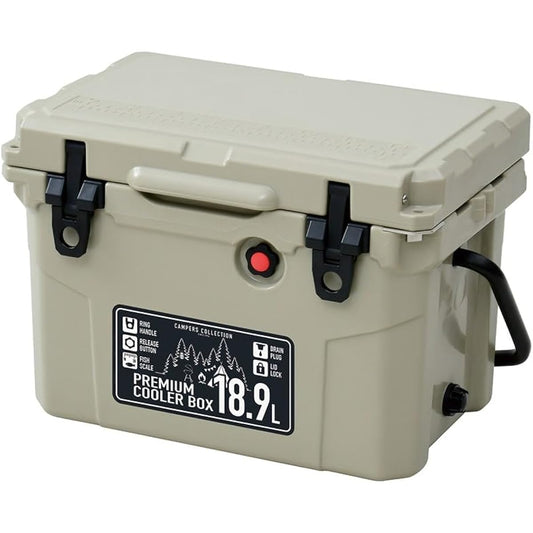 YAMAZEN Campers Collection Premium Cooler Box Small 18.9L Beige PCB-18.9(BE