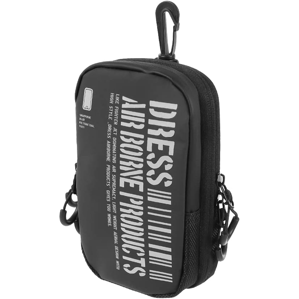 DRESS Multi Smartphone Pouch AIRBONE Fishing Fishing Gear Mobile Storage Compact Smartphone Pouch Waterproof Water Repellent Langan Wading Stealth Black