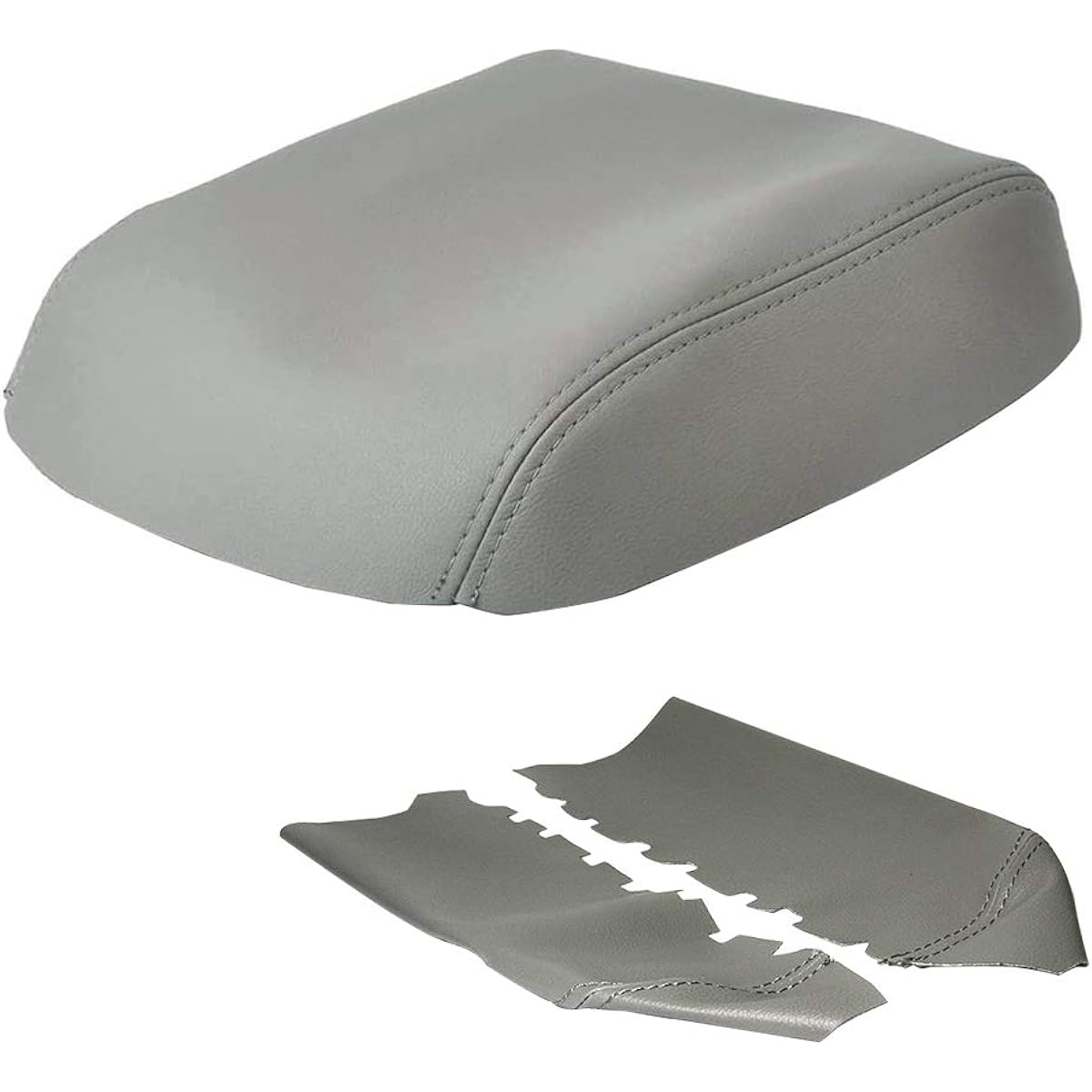 ABIGAIL Center Console Arm Rest Cover 2009 2010 2010 2012 2014 2015 Honda Pilot Auto Leather Suturing Console Cover replacement (gray)