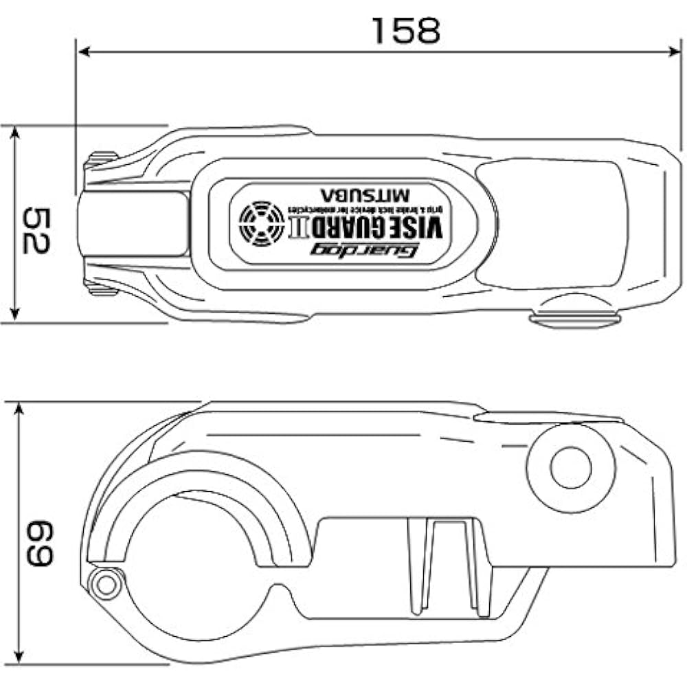 MITSUBA Guard Dog Vice Guard 2 with Alarm Green BS-003G