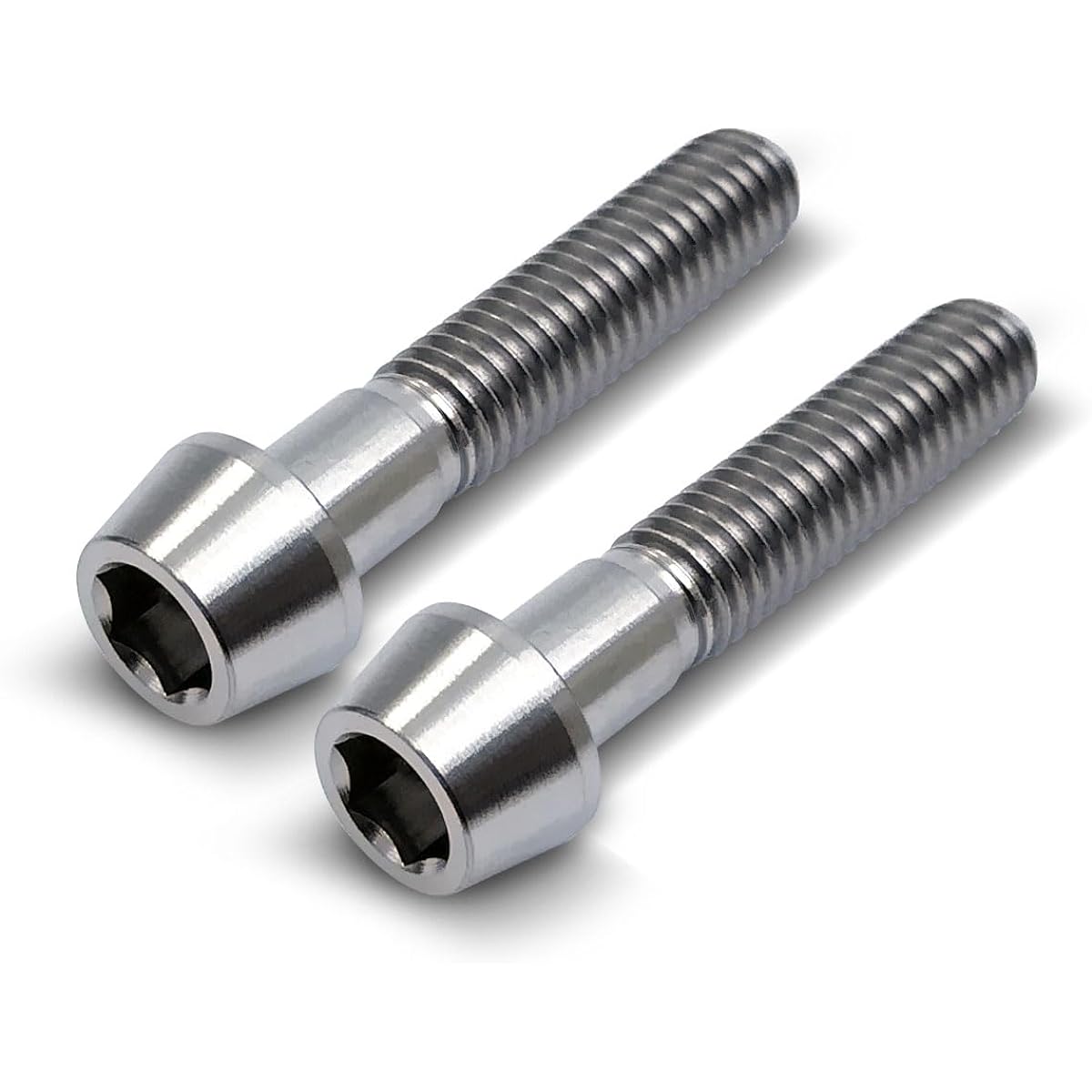 EGWORKS ULTRA-Ti™ High Strength 64 Titanium Taper Bolt M6x30mm (Set of 2)
