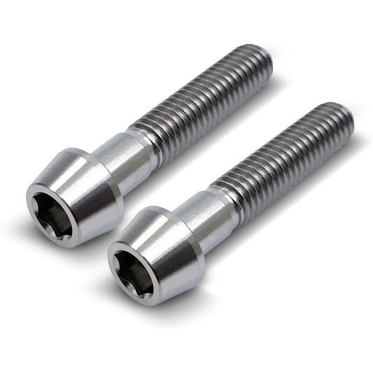 EGWORKS ULTRA-Ti™ High Strength 64 Titanium Taper Bolt M6x30mm (Set of 2)