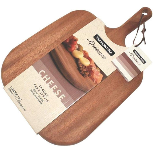 Tramontina Serving Board Wooden Plate Provence 40cm x 27cm with Handle African Mahogany Made in Brazil 13350/641 TRAMONTINA