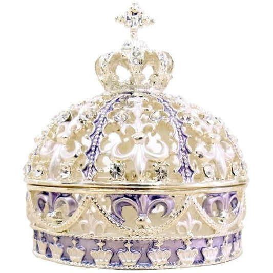 <Crown (Violet) Silver x Purple Crown> Pierce Jewelry Box Jewelry Box