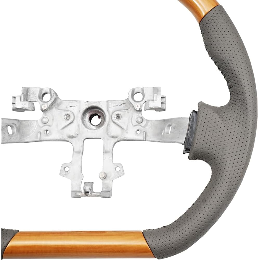 EVERYVAN DA17V D-Shaped Gun Grip Steering Handle Eucalyptus Brown Wood Grain