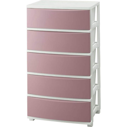 Iris Ohyama Storage Case, Slim, Wide, 3/4/5 Drawers, Depth Approx. 15.6 inches (39.5 cm) (Colone Series)