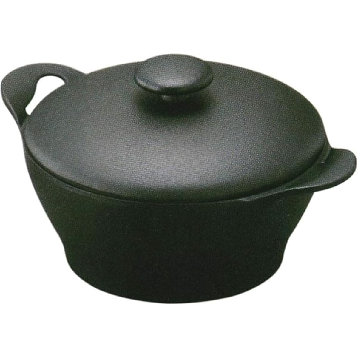 Iwachu Iwachu Croco Casserole 20 (Deep Type) Black Baked IH Compatible Nambu Ironware 96502