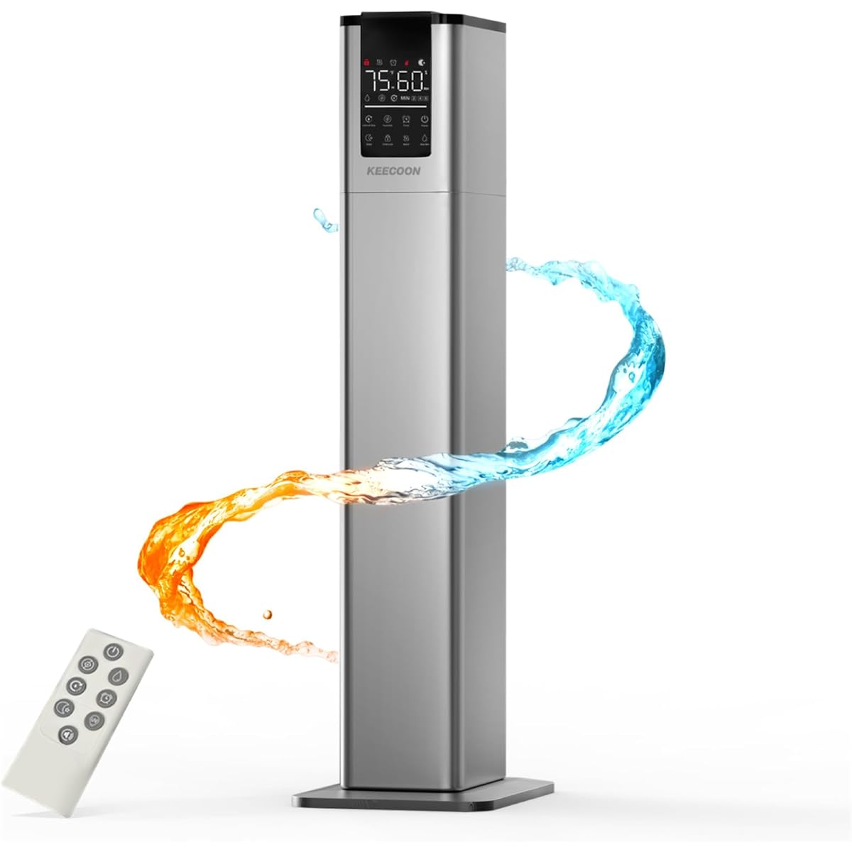 KEECOON Humidifier Steam Type Heating Type + Ultrasonic Type Humidifier Large Capacity 13L 100℃ High Temperature