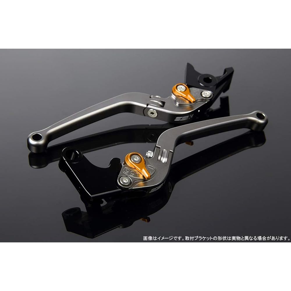 SSK Adjustment Lever Standard Foldable Lever Body Color: Matte Titanium Adjuster Color: Matte Gold NINJA ZX-10R 2016-2018 NINJA ZX-10RR 2016-2018 NINJA ZX-10R KRT Edition 2016-2018 LVAM031TM-GD