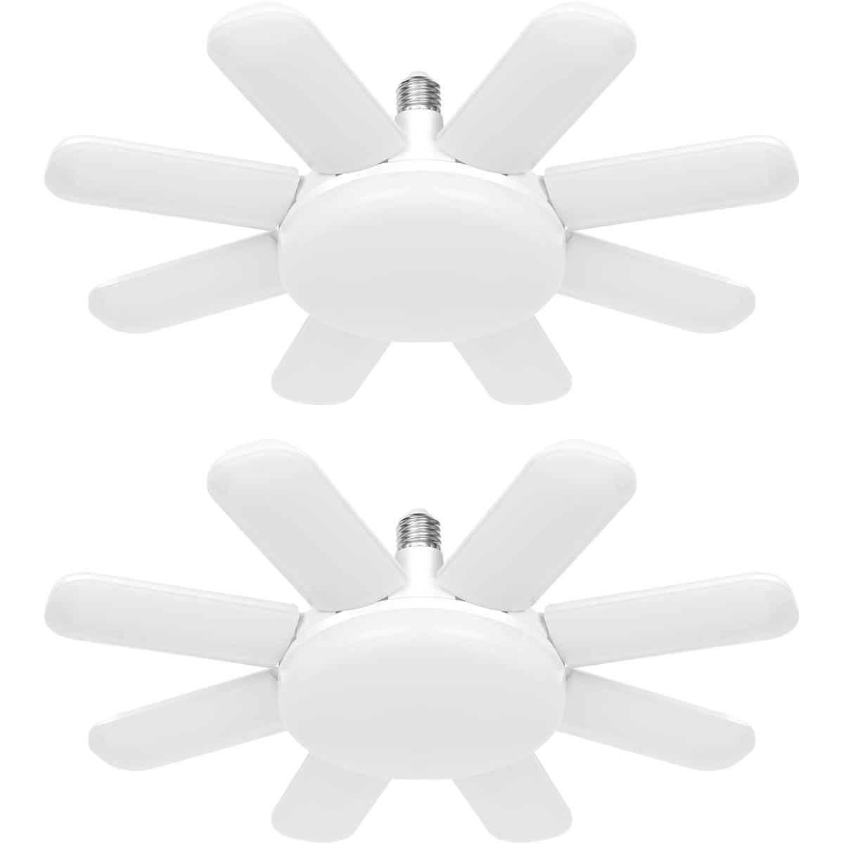 Jornarshar Garage Light LED Light 180W 2 Pieces Pendant Light Indoor 20000lm LED Bulb 6500K Angle Adjustable Foldable Ceiling Light Easy Installation No Construction Required Garage Warehouse Storage Door Work Light Daylight White