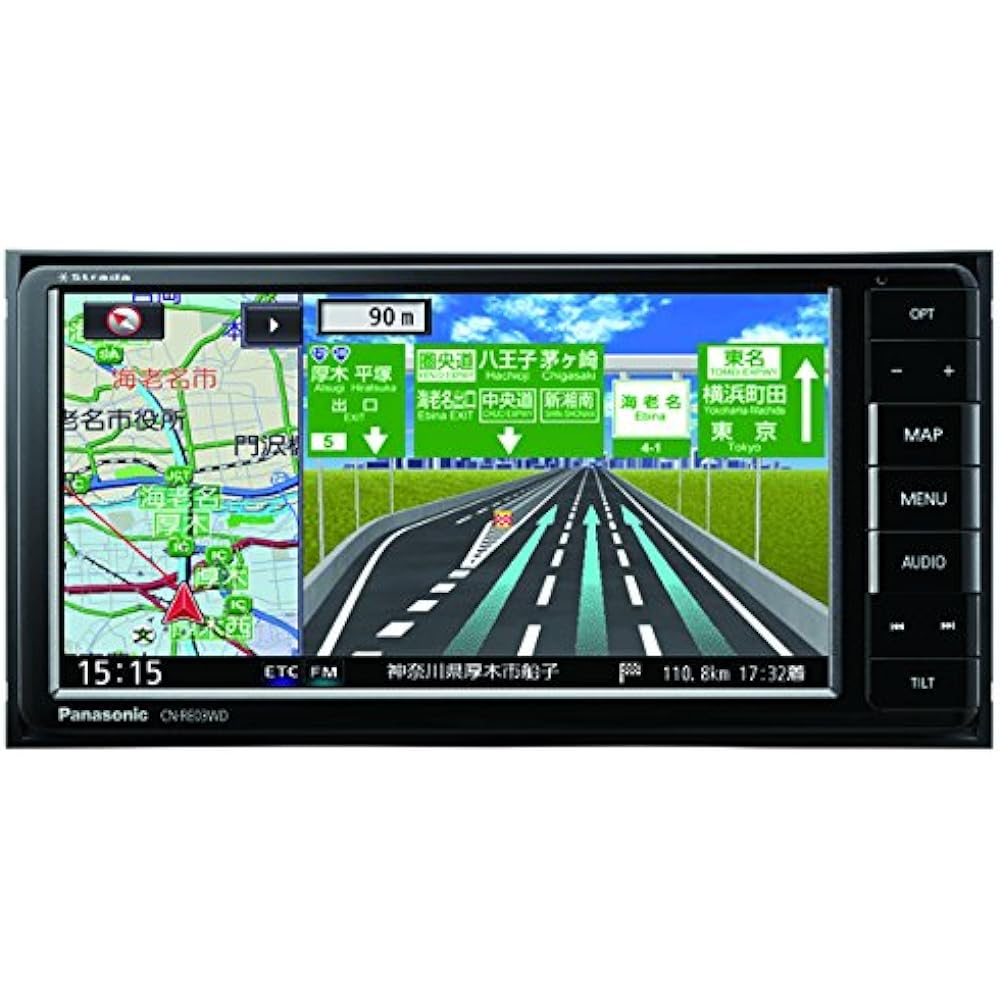 Panasonic Car Navigation Strada CN-RE03WD Full Seg/VICS WIDE/SD/CD/DVD/USB/Bluetooth 7V Wide