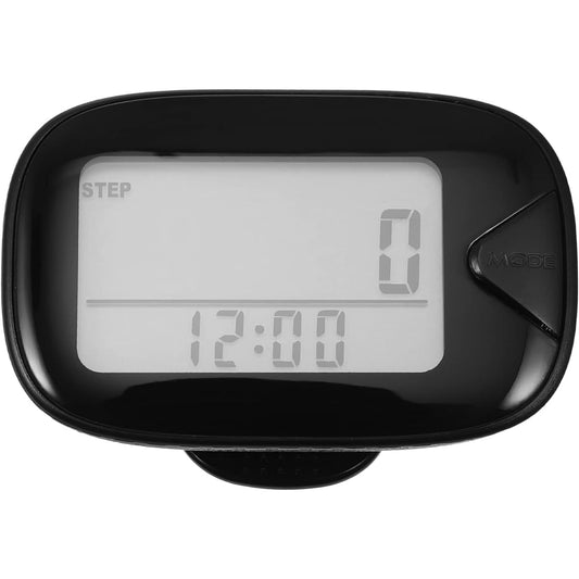 VANZACK Pedometer 3D Pedometer 10,000 Steps 3D Sensor Easy Convenient Waterproof Gift Durable [Black]