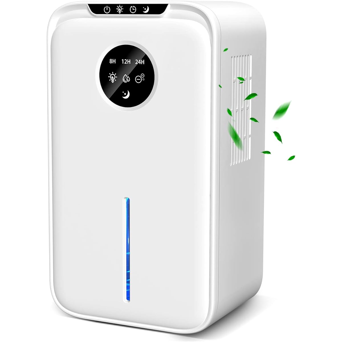 KOCEEY Dehumidifier, Large Capacity, 6.3 gal (2.2 L), Dehumidification Amount, 1 L/Day, Dehumidifier, Timer, Negative Ion Function, Automatic Stop, Small, Strong Dehumidification, Up to 15 Tatami Mat,