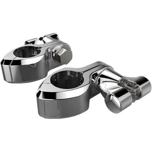 Ciro 60002 Chrome Standard Highway Peg Mount Kit for All 1-1/4" Engine Guards