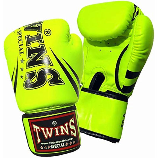 Twins Boxing Gloves PU Leather DM31 Light Green