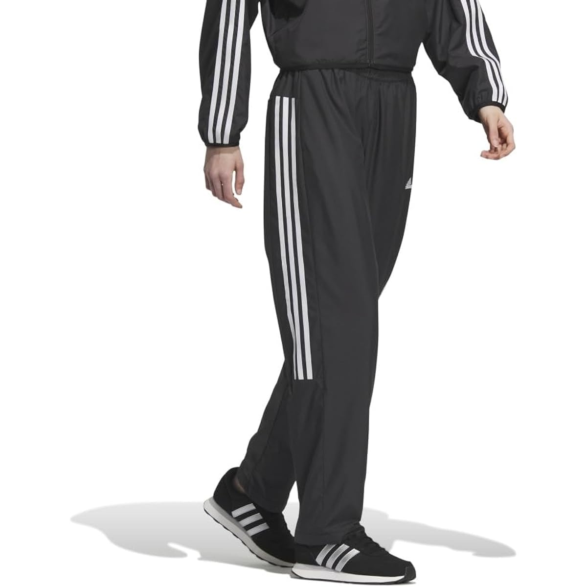 [Adidas] Jersey Bottom Team Color Block Loose Fit Windbreaker Pants IEH72 Women's