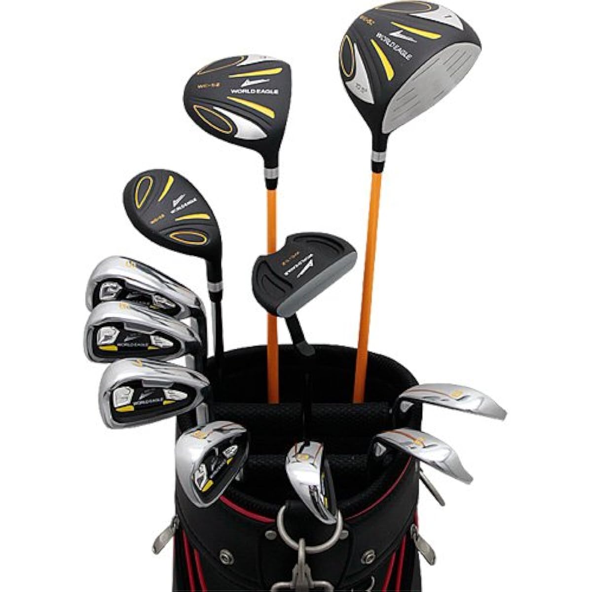 WORLD EAGLE 5Z-Black Club Set 11 Pieces S Bag: G510 Beginner